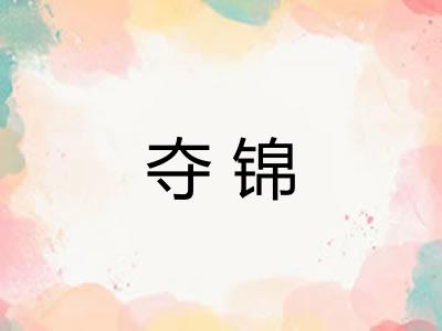 夺锦
