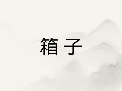 箱子 箱子