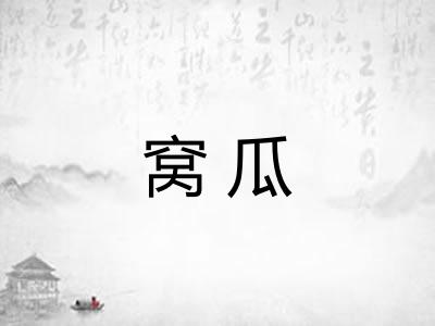 窝瓜 窝瓜