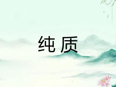 纯质 纯质