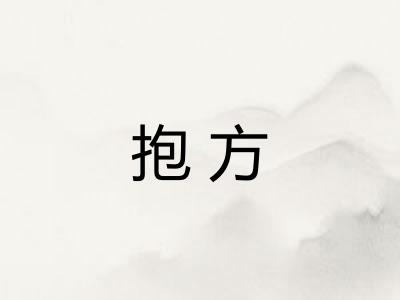 抱方