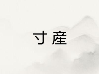 寸産