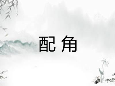 配角 配角