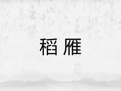 稻雁