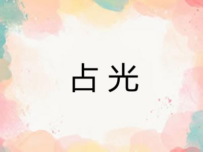 占光 占光