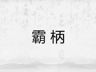 霸柄 霸柄