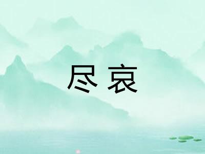 尽哀 尽哀