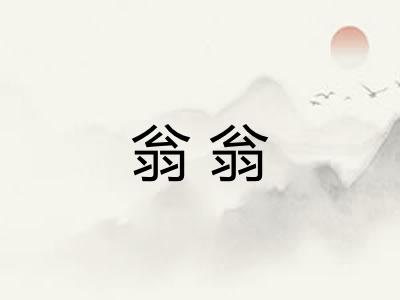 翁翁