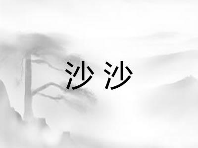 沙沙