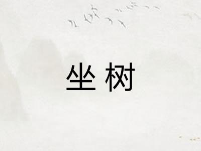 坐树
