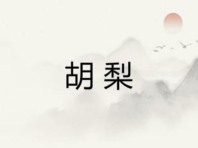 胡梨 胡梨