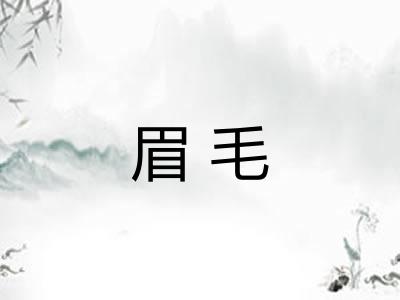 眉毛 眉毛
