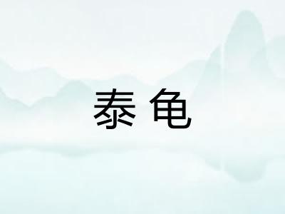 泰龟 泰龟