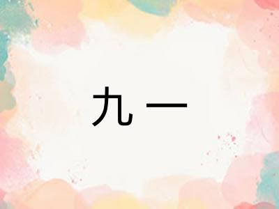 九一 九一