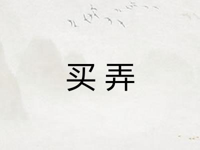 买弄