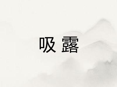 吸露