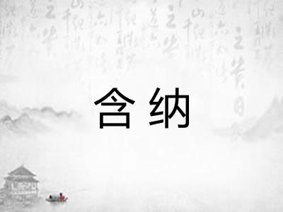 含纳 含纳