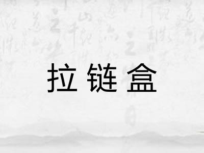 拉链盒