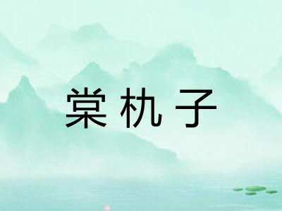 棠朹子 棠朹子