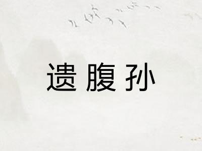 遗腹孙 遗腹孙