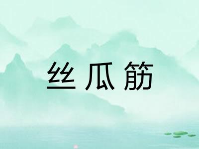 丝瓜筋 丝瓜筋