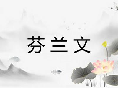 芬兰文