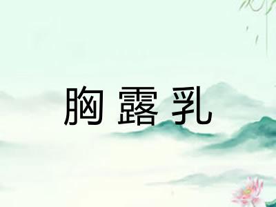 胸露乳