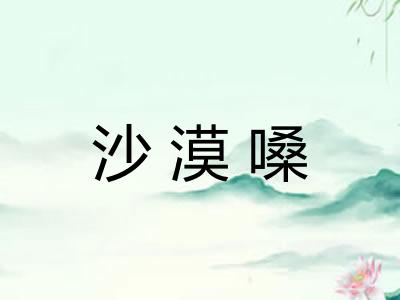 沙漠嗓