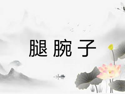 腿腕子