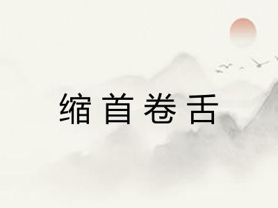 缩首卷舌