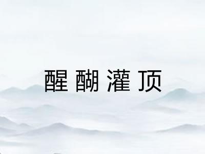 醒醐灌顶 醒醐灌顶
