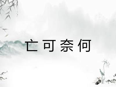 亡可奈何 亡可奈何