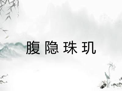 腹隐珠玑