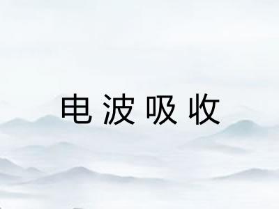 电波吸收 电波吸收
