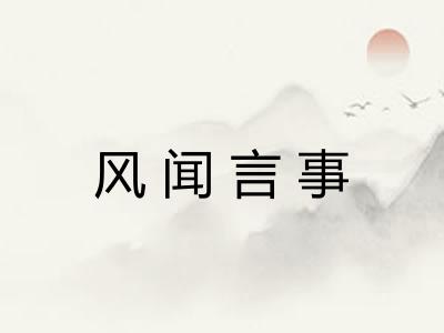 风闻言事
