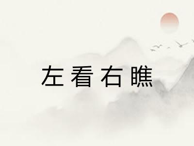 左看右瞧 左看右瞧