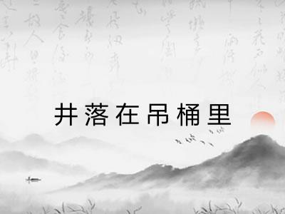 井落在吊桶里
